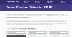 Desktop Screenshot of newcasinosites.org